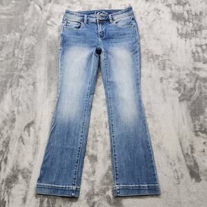 INC International Concepts Jeans Womens 4PS SHORT Blue Regular Fit Boot Cut Leg
